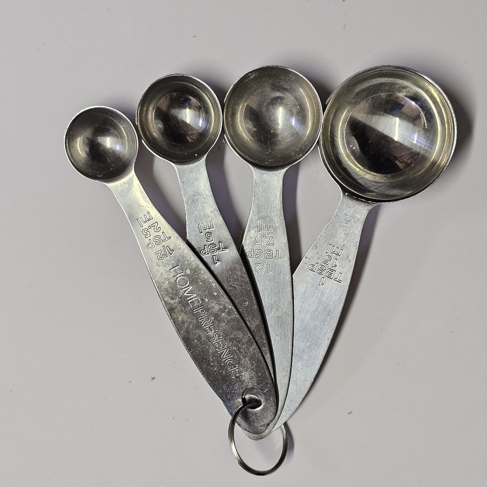 Home Presence Measuring Spoon Set – 1 Tbsp, 1/2 Tbsp, 1 Tsp, 1/2 Tsp